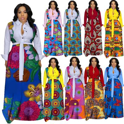 China Anti-Static African Dresses For Women Fashion Style Elegant Dresses For Lady Women Office Women Dresses for sale