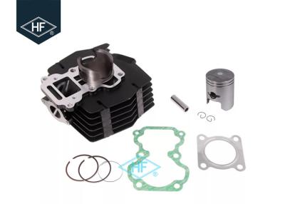 China 2 Stroke Single Motorcycle Cylinder Kit With Piston Set Gasket Black Iron Material for sale