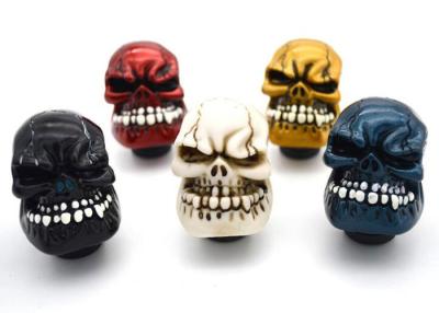 China 13cm Aluminum Alloy Car Modified Parts OEM Skull Head Car Gear Knob for sale