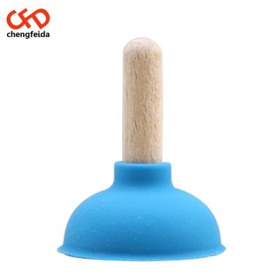 China Mini Universal Toilet Adjustable Squat Pan Rod Plunger Sucker Holder Dredge Holder For Mobile Phone for sale