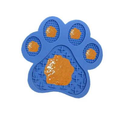 China Sustainable Pet Slow Feeder Silicone Lick Mat Eco-Friendly Durable Dog Lick Pad For Pet Bathing Grooming for sale