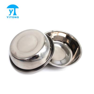 China Non-automatic Wholesale Food or Water For Dog Puppy Cat 12oz Stainless Steel Dog Bowls for sale