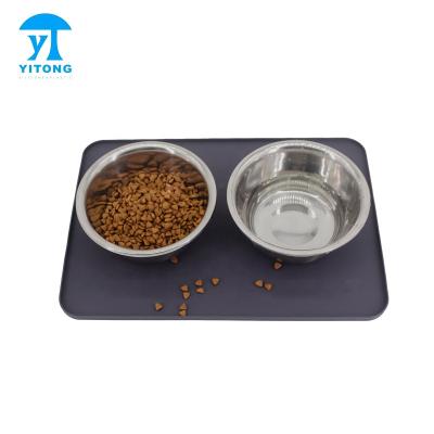 China Viable Pet Feeding Mat Silicone, Waterproof Pet Mats For Pet Food And Pet Water, Food Grade Silicone Tray Mat for sale