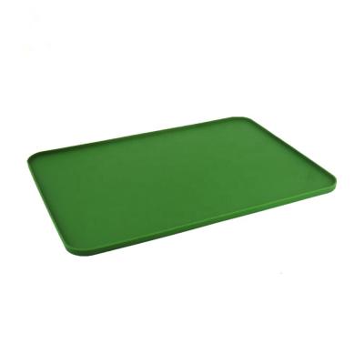 China Sustainable Silicone Pet Anti-Slip Waterproof Mat , Food Grade Pet Feeding Mat for sale