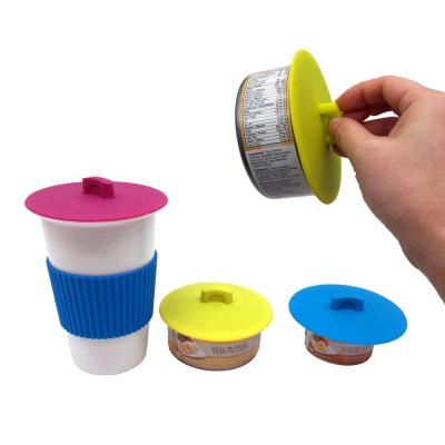 China Durable Silicone Dustproof Glass Cup Lid Silicone Food Grade Cover for sale