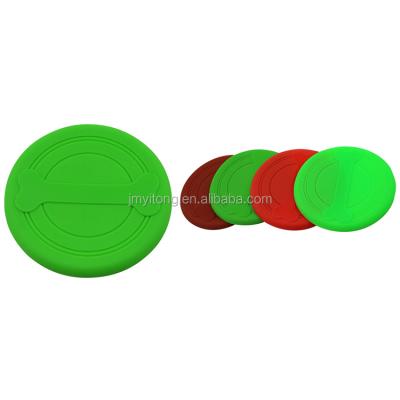 China Colorful Silicone Dog Play Pet Toys Eco-Friendly High Quality Viable Wholesale Flying Saucer Puppy Insect Dog Toy for sale