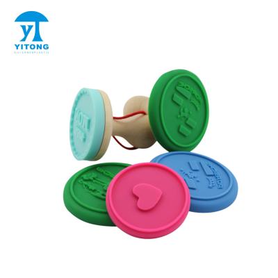 China Customized Food Grade Disposable Silicone Cookie Stamp /Silicone Cookies Seal OEM Manufacturer for sale