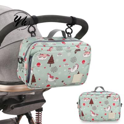 China Durable Anti-theft Cartoon Top Printing Outdoor Baby Stroller Straps Diaper Tote Bag Baby Car Seat Bags for sale