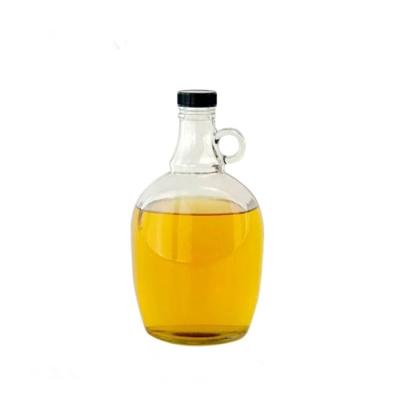 China 500ML Classic Transparent Liquor Gallon Jug Glass Wine Bottle With Screw Lid for sale