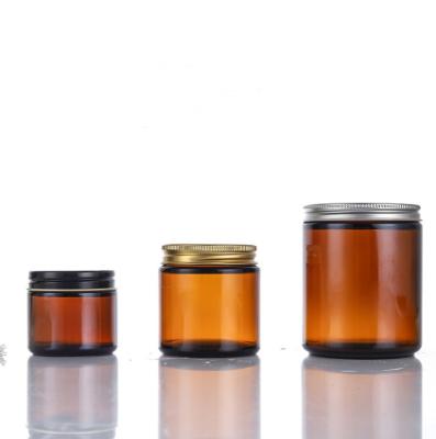 China Home Decoration OEM Scented Glass Jars Private Label Soy Wax Candle Scented Glass Jar With Lids for sale