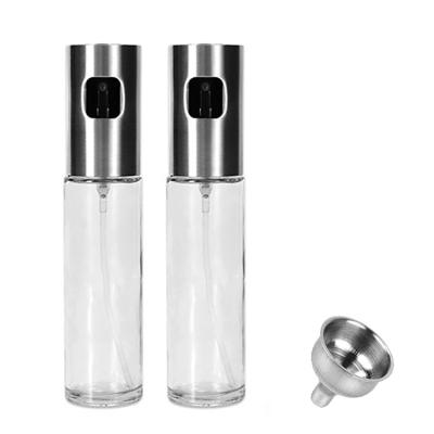 China Glass Leak-proof Type Oiler Press Oiler Press Oil Stainless Steel Vinegar Bottle Sprayer Spout Bottle for sale