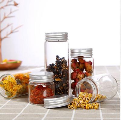 China Food Grade Small Glass Vials Food Grade Glass Jars Tiny Clear Saffron Bottle With Screw Lid for sale