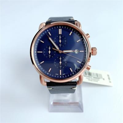 China Factory direct fashion chronograph men's stainless steel case three eye quartz chronograph watch FS5404 for sale