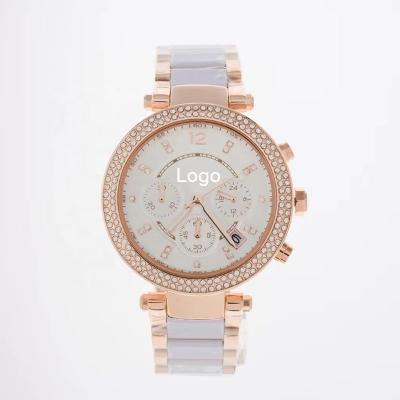 China High Quality Stainless Steel Rose Gold Ladies Bracelet Watch Chronograph Amazon Wholesale Luxury Watch for sale