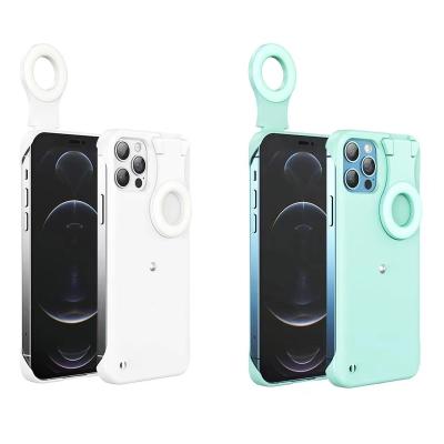 China Shockproof Led Light Phone Case Selfie Ring Cover Universal Flash Fill for sale