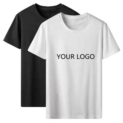 China Sublimation Wholesale Quantity Leisure T-shirt Sleeve Short Cotton Men Anti-wrinkle OEM Sales T-shirts Round Collar Blouse for sale