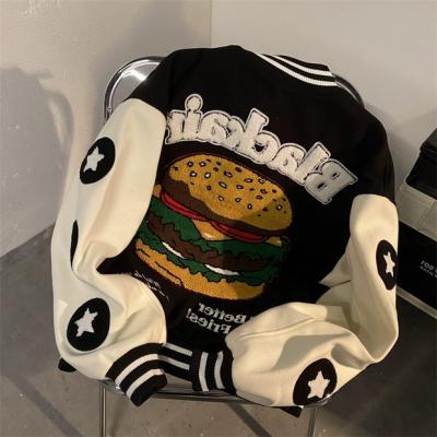 China Hot sale high quality windproof towel embroidered baseball clothing men's and women's street fashion coats for sale