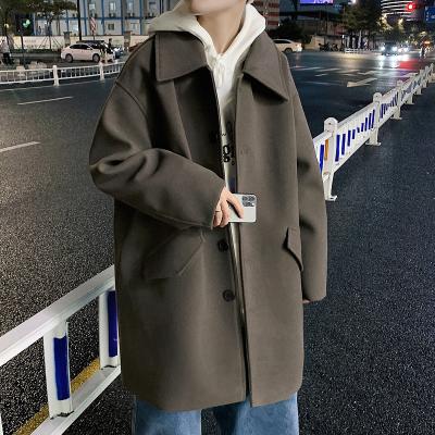 China Sustainable Anorak Mens Woolen Middle Coat And Long Casual Coat New Spring for sale