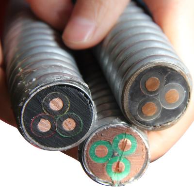 China industrial submersible oil resistance cable/submersible oil pump cable oil pump cable 42mm2 for sale