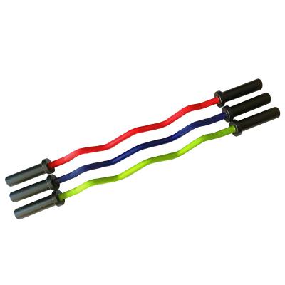 China Universal Wholesale Gym Equipment Supply Curved Bar Manufacturer Colorful Weightlifting Barbell Set for sale