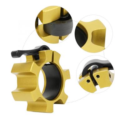 China High Quality Barbell Clip Bar Aluminum Alloy Buckle Card Barbell Safety 50mm Fitness Dumbbell Head Squat Clamp for sale