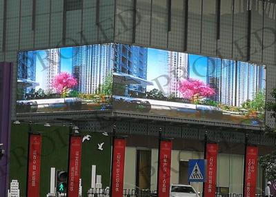 China Building Corner External Led Display , Traffic Cross Digital Led Screen for sale