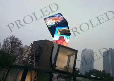 China Diamond Shape Irregular Led Display , Customized Creative Led Screen for sale