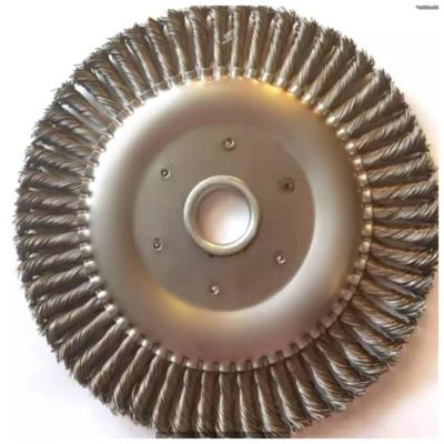 China Polishing Durable Using Low Price High Cleanliness Cylindrical Shape Steel Wire Wheel Brush for sale