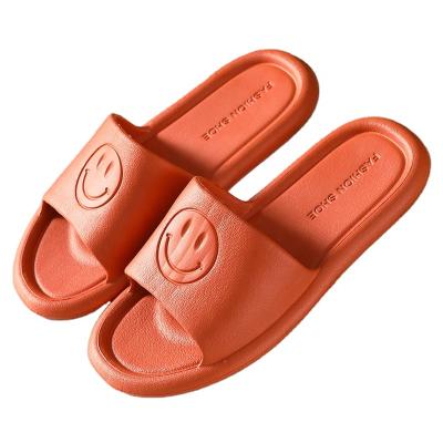 China 2021 Fashion Trend Women's Wholesale Indoor Summer EVA Smile Face Sole Rubber Slippers for sale