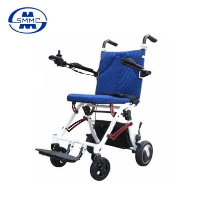 China Aluminum alloy foldable lightweight power aluminum electric wheelchair for elderly and disabled people for sale