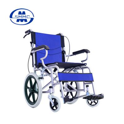 China Powder Coating Steel Wheelchair Latest High Quality Back Lightweight Steel Frame Folding Wheelchair For The Disabled for sale