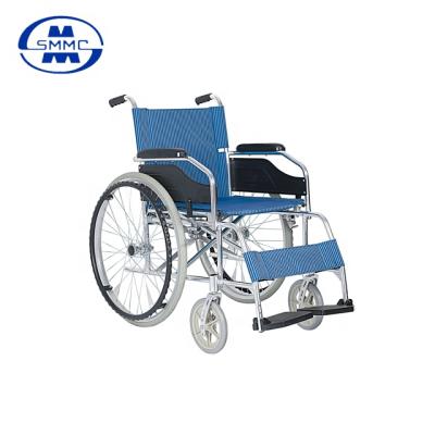 China Cheap Price Manual Aluminum Frame Foldable Light Weight Aluminum Manual Wheelchair With Brake For Disability for sale