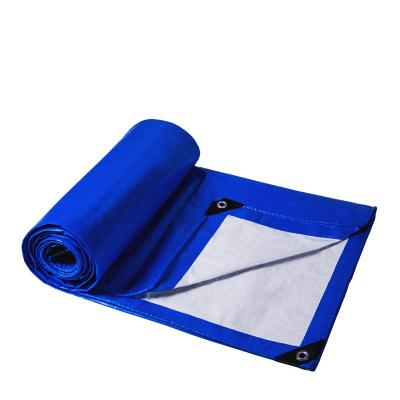 China 4x5m water resistant pe tarpaulin blue/white for sale