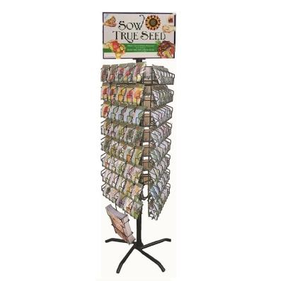 China Rotating Hot Sale Display Stand Racks Of Metal White Sesame Seeds for sale