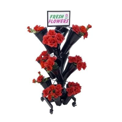 China Compile flower pot stand designs for flower retail store promotion metal instant flower stand for sale