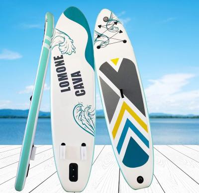 China Unisex Marine Durable Inflatable PVC Skate Board Paddle Surfing Surf Board for sale