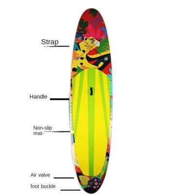 China 320*78cm Unisex Color Draw Paddle Inflatable Surf Board for sale