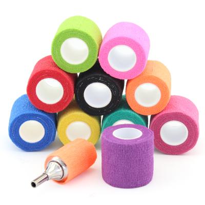 China For Tattoo and Sports Tattoo Bandage Strong Cohesive Self Adhesive Elastic Tape for Tattoo Grip and Sports Grip for sale