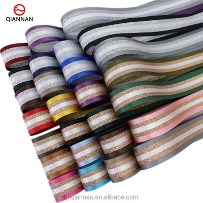 China High Tenacity Factory If Stripe Intercolor Color Nylon Webbing For Bag Strap Binding Belt Clothing Shoes And Hats Decorative Accessories for sale