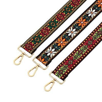 China Adjust 3.8cm Colorful Shoulder Strap Guitar Style Cross Bag Purse Purse Hanger Adjustable Strap for sale