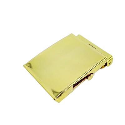 China Square Head Belt Buckle For Webbing 50mm Imitation Gold Belt Buckle Hardware Iron Square Head Metal Custom Buckle For Webbing Belt Accessories for sale