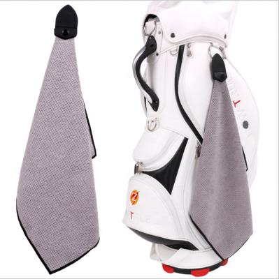 China Simply Ready To Ship Amazon Hot Sale Microfiber Magnetic Golf Towel Custom Golf Towel for sale