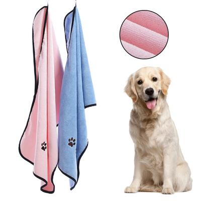 China Hot Sale Durable Pet Bath Towel Dog Dry Towel Ultra Soft Hand Pockets Microfiber Super Absorbent Durable Dog Dry Towel for sale