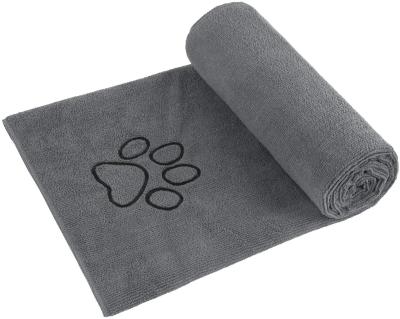 China Super Soft Sustainable Dog Robe Towel Microfiber Quick Drying Dog Bath Towel for sale