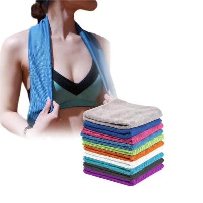 China Compressed High Quality Workout Small Size Microfiber Recycled Gym Instant Cooling Towel For Fitness Super Cooling Towel for sale