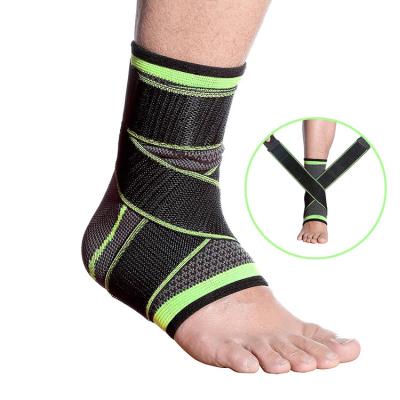 China Breathable Material Ankle Heel Sleeve For Men And Women Sports Ankle Brace Compression Strap Sleeves Support 3D Weave Elastic Bandage Foot Protective Gym Fitness for sale