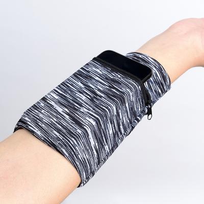 China Eco-friendly Outdoor Sports Mobile Phone Arm Bag Wrist Bag Running Armband Bag Fitness Cell Phone Riding Mobile Phone Bag Coin Purse Wrist Sleeve for sale