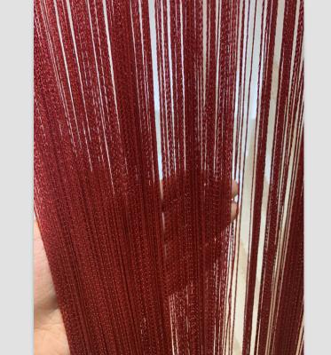 China Any Style Can Be Customized Silver Curtain Tassel Door Panel Stripe Yarn Glitter Ribbon Curtain String Wholesale for sale