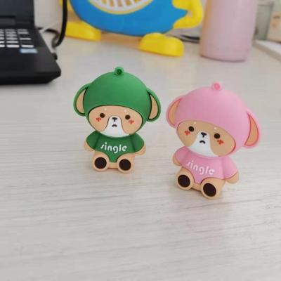 China Soft Rubber PVC Retail Sales Advertising Customized 3D Doll Head Chain for sale