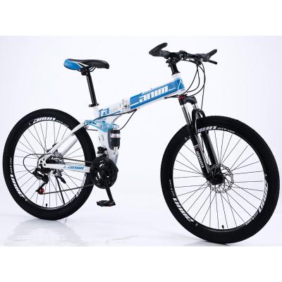 China Double Suspension Aluminum Alloy Folding 26 Inch 30 Speed ​​Disc Brake Mountain Bike Bicycle for sale